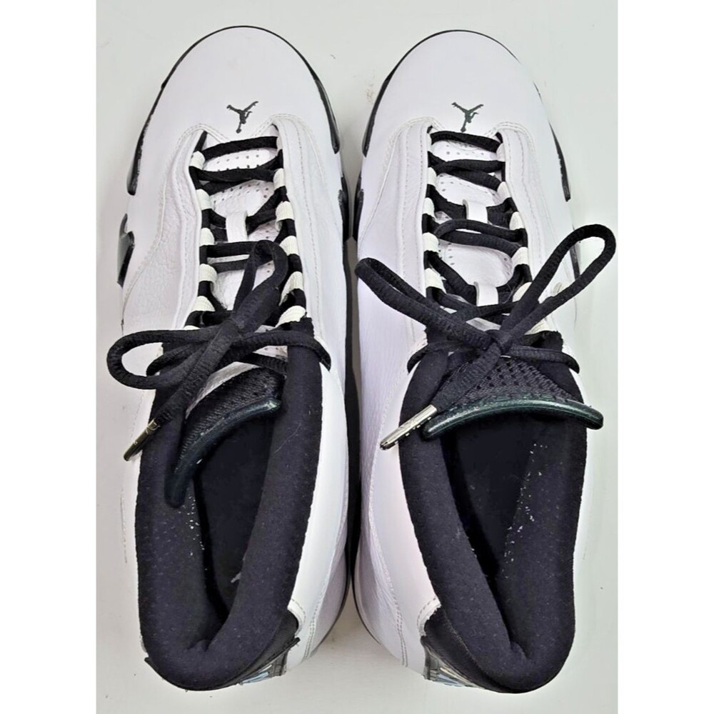 Size 12 - Air Jordan 14 Retro 2016 Oxidized Green 487471-106 White Black Sneaker - Picture 12 of 14